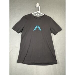 Adidas Anthony Edwards AE 1 Basketball T-Shirt Men's Small Black Blue Graphic